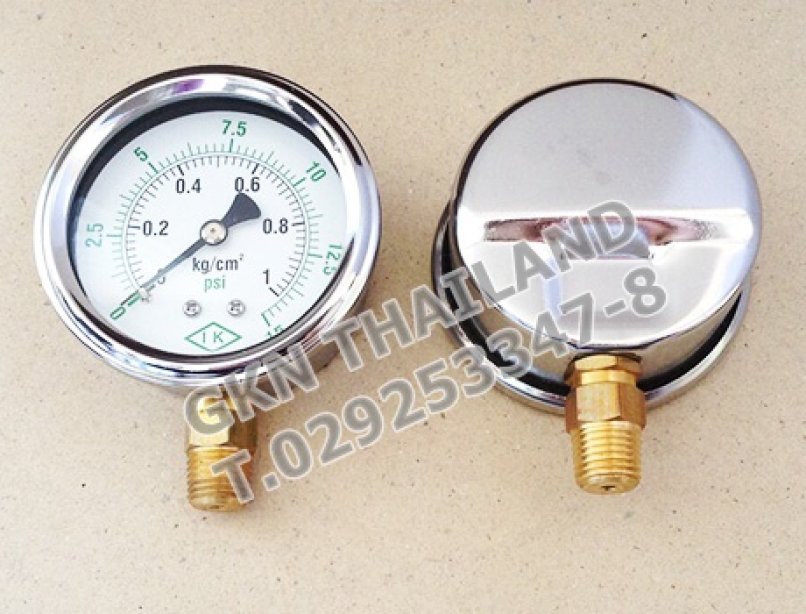 IK PRESSURE GAUGE 0-1 KG/CM2 & 0-15 PSI